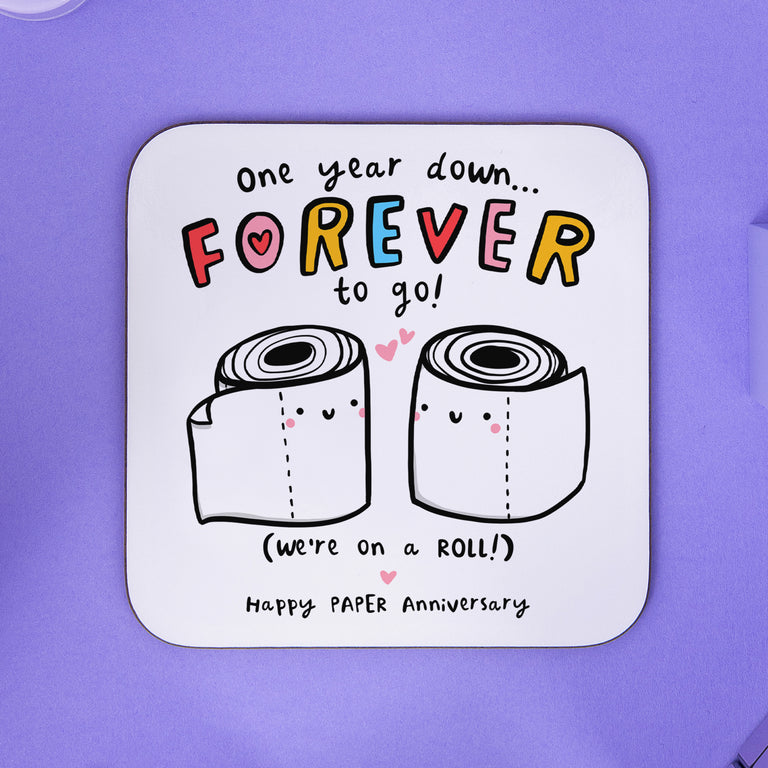 Paper Anniversary Coaster