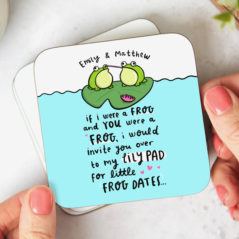 If I Were A Frog Personalised Coaster