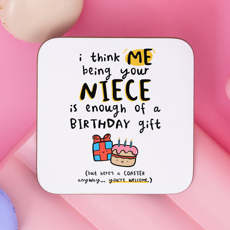 Being Your Niece Birthday Coaster