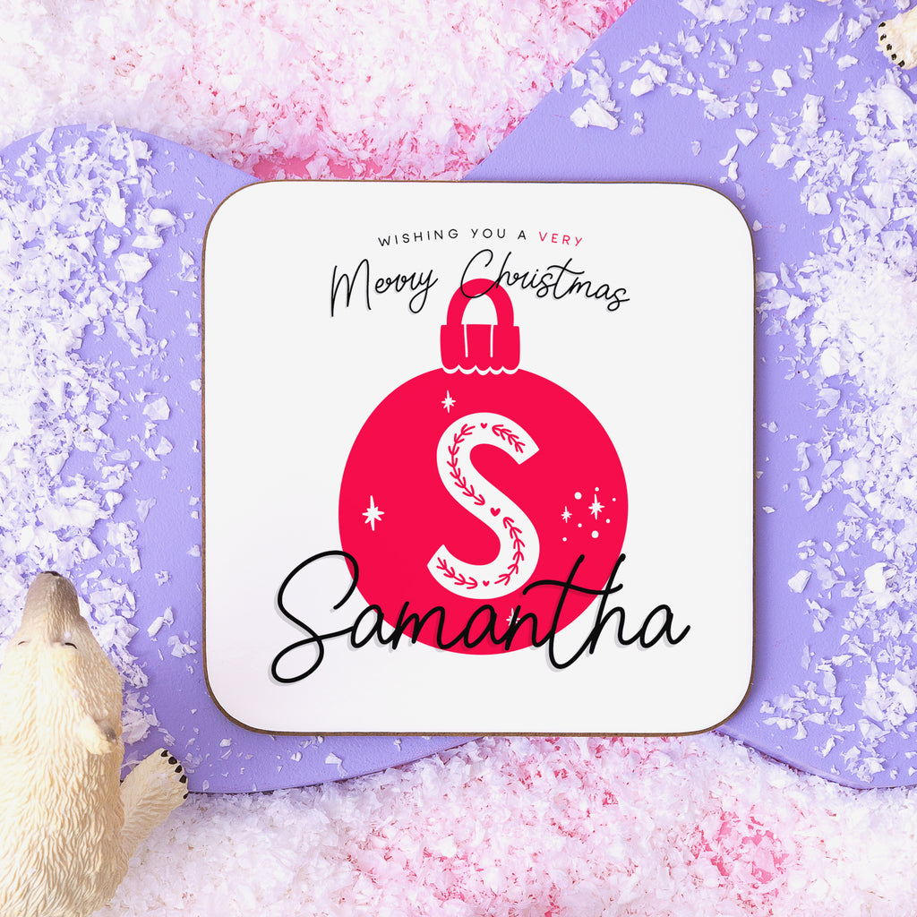 Christmas Bauble Personalised Name Mug