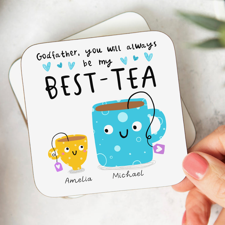 Godfather My Best-Tea Personalised Coaster