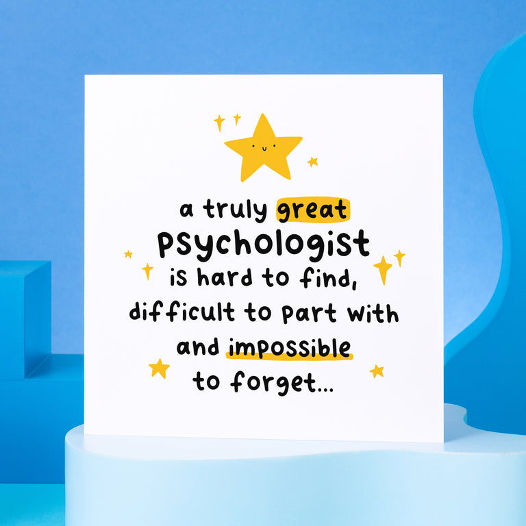 Truly Great Psychologist Thank You Card