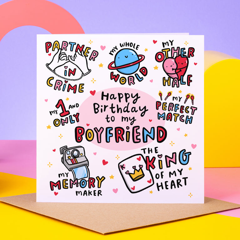 Happy Birthday To My Boyfriend Card