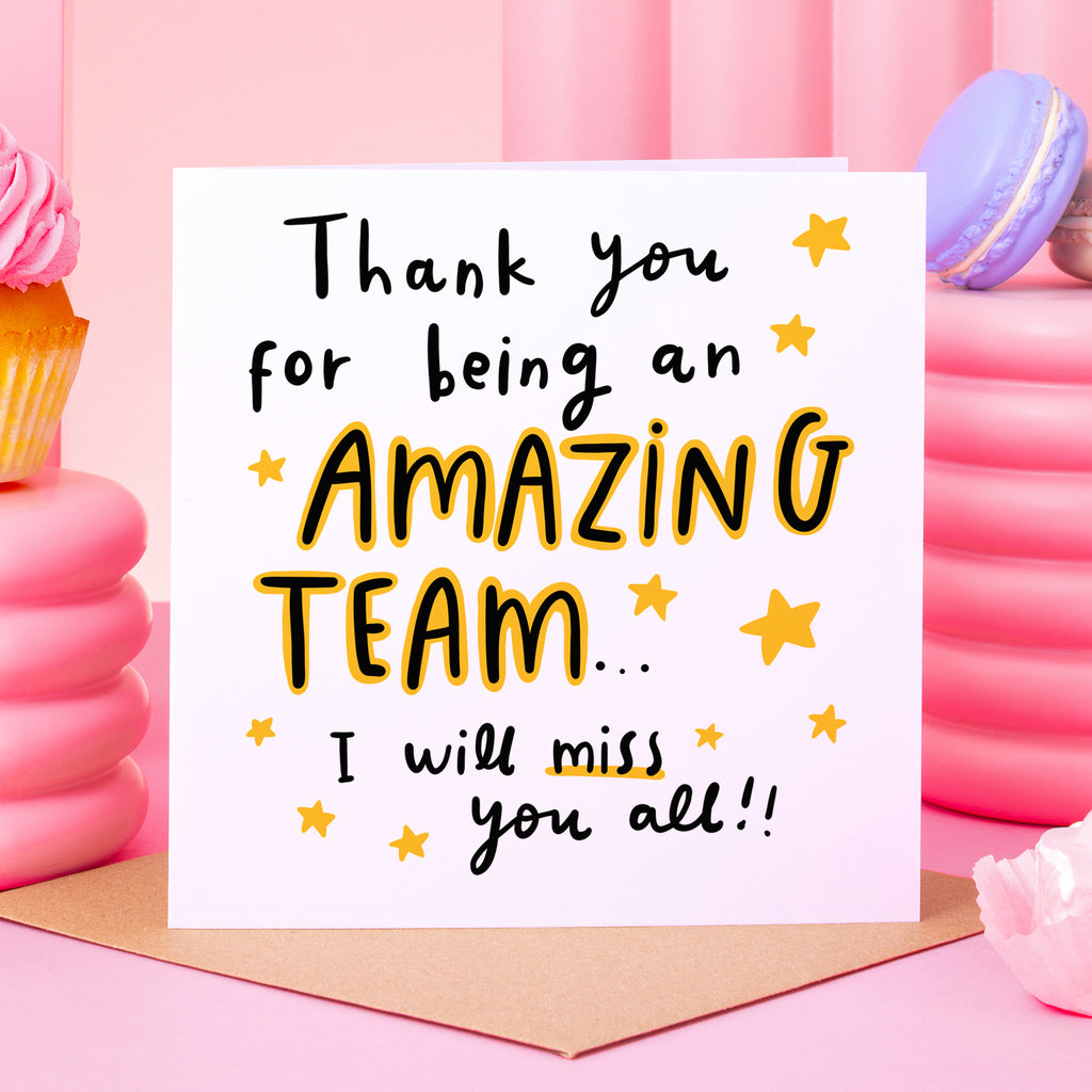 Amazing Team Thank You Card