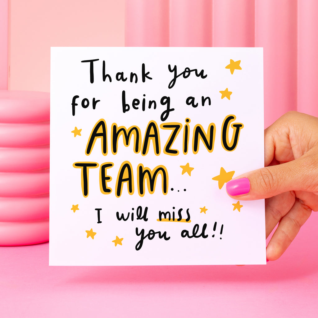 Amazing Team Thank You Card