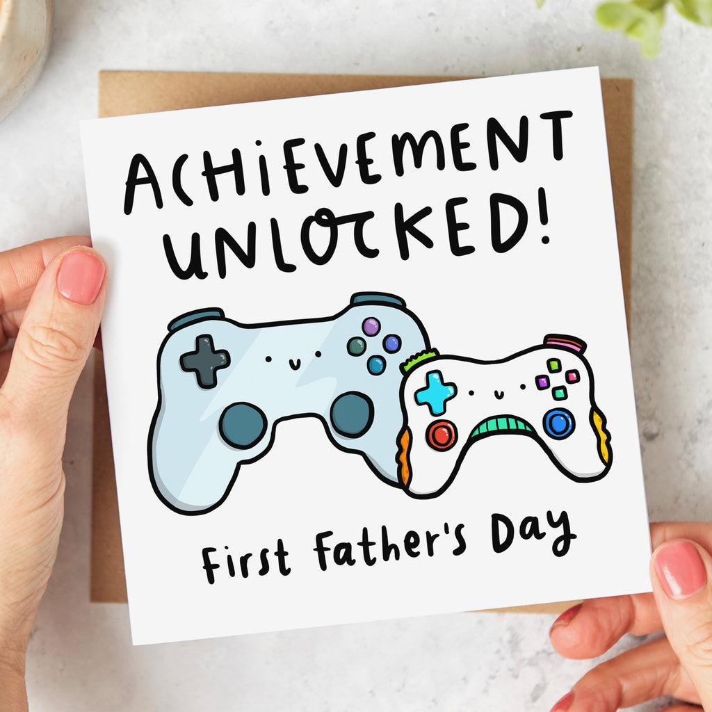 Achievement Unlocked Father's Day Card