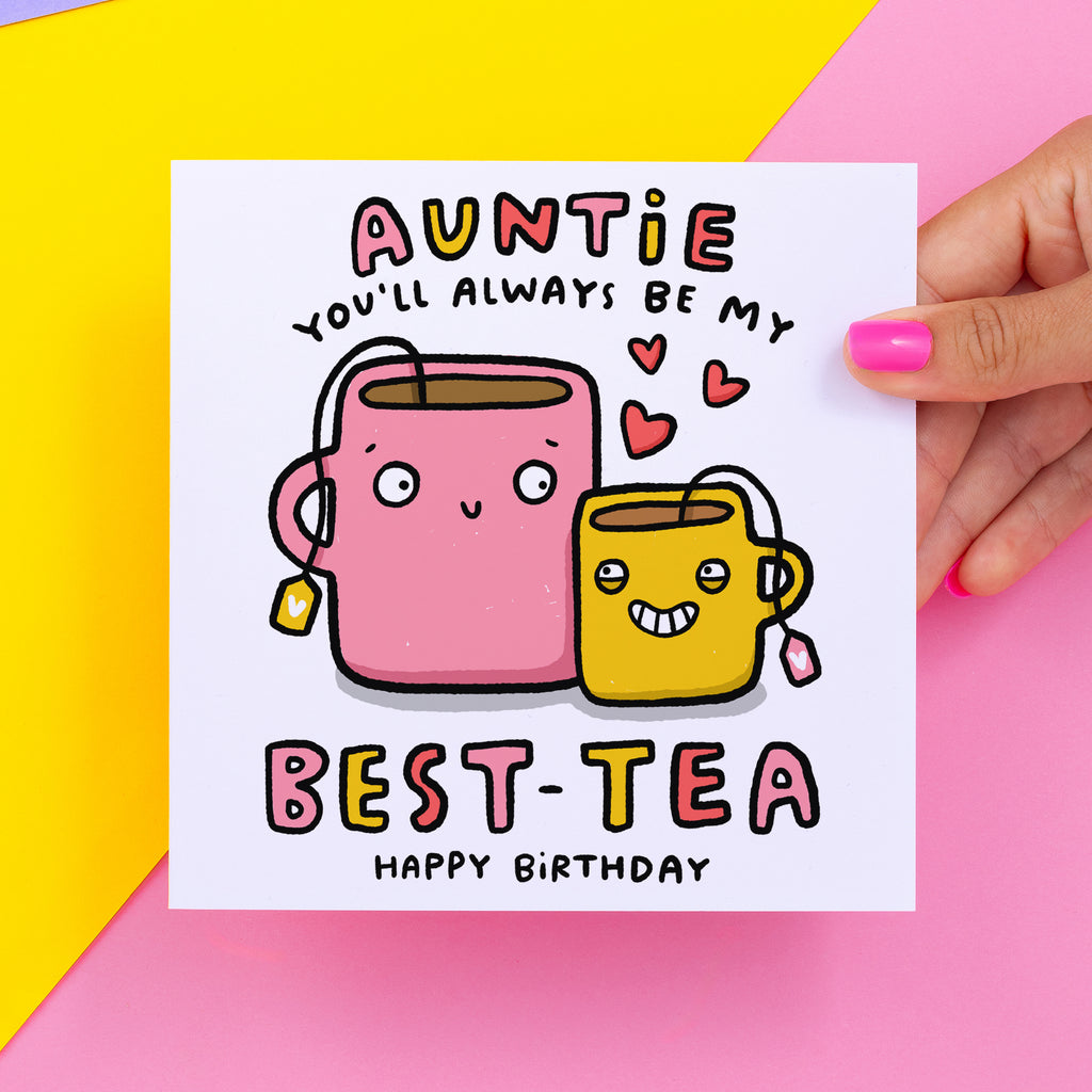 Auntie Best-Tea Birthday Card