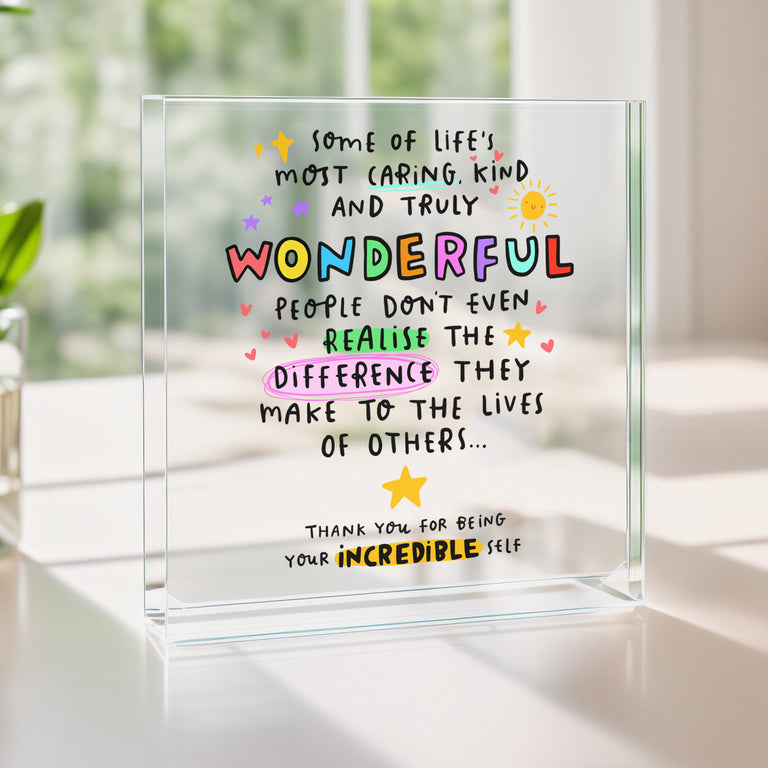 Being Your Incredible Self Acrylic Block