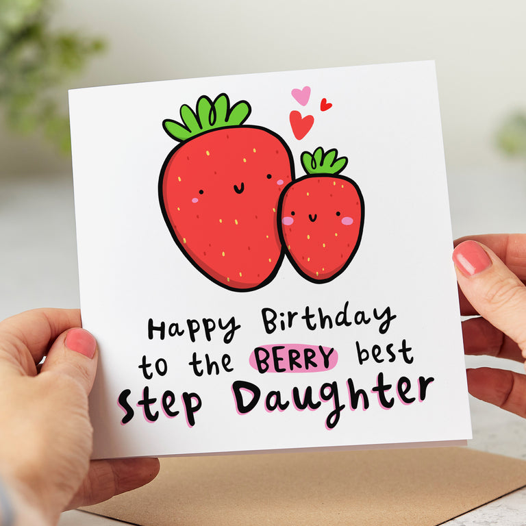 Step Daughter Berry Best Birthday Card