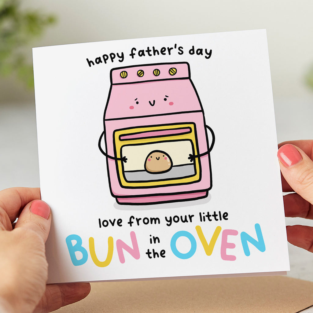 Bun In The Oven Father's Day Card