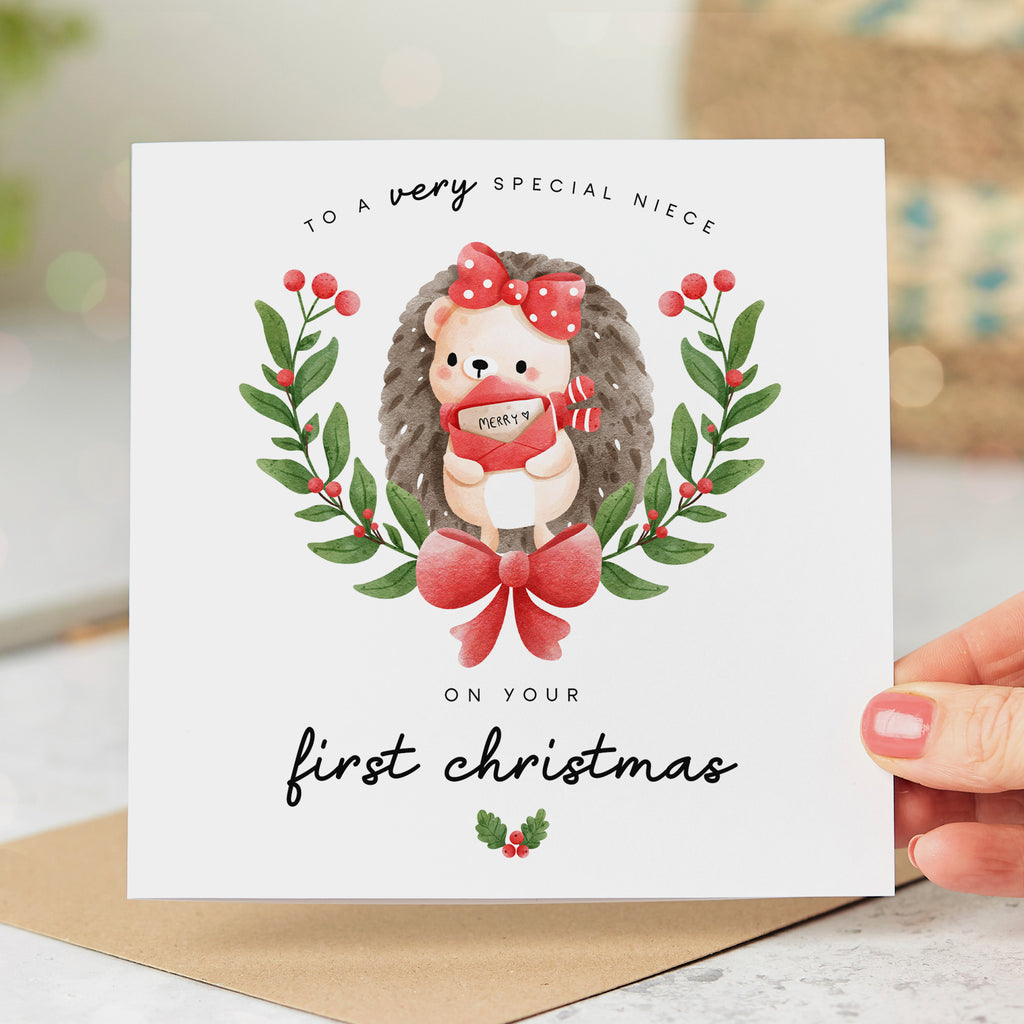 Niece Very Special - 1st Christmas Card