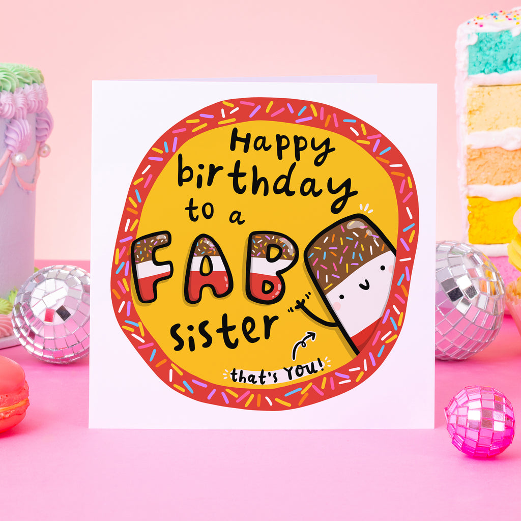 Fab Sister Birthday Card