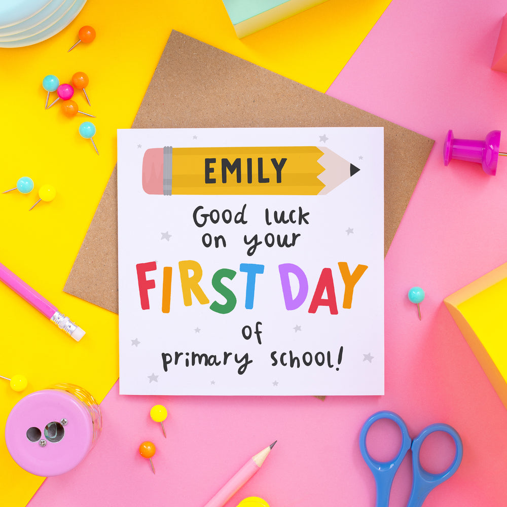 First Day Of Primary School Card & Arrow Gift Co