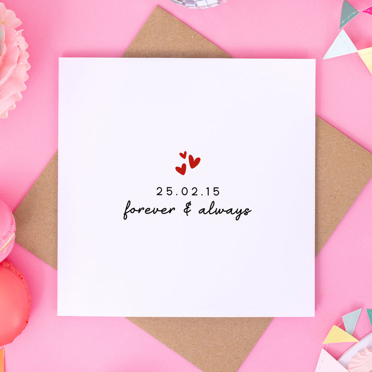 Forever & Always Anniversary Card