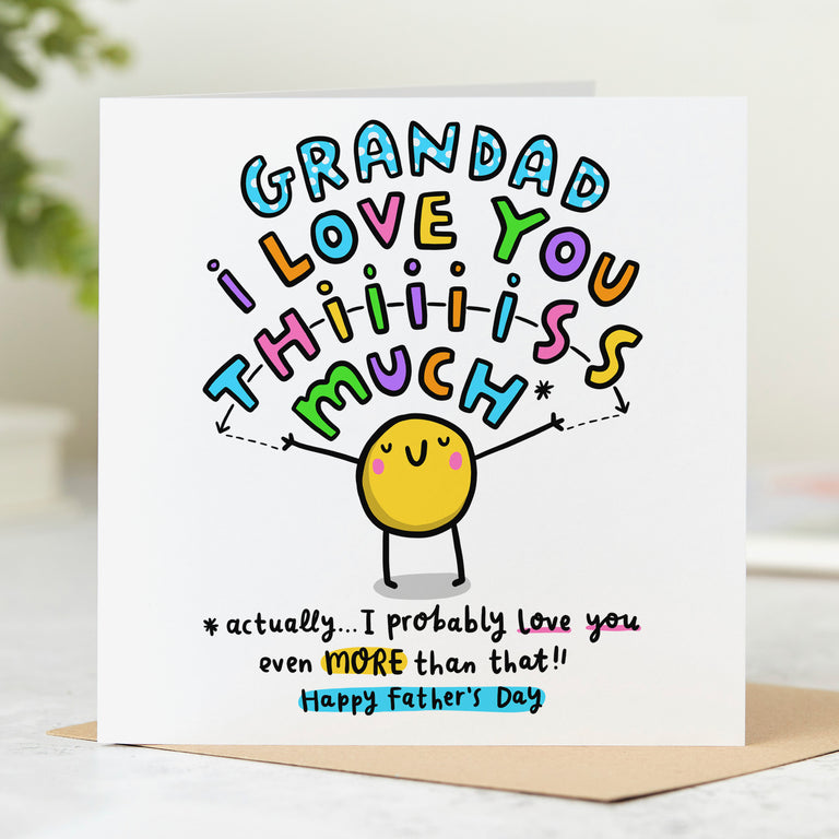 Love You This Much Grandad Father's Day Card