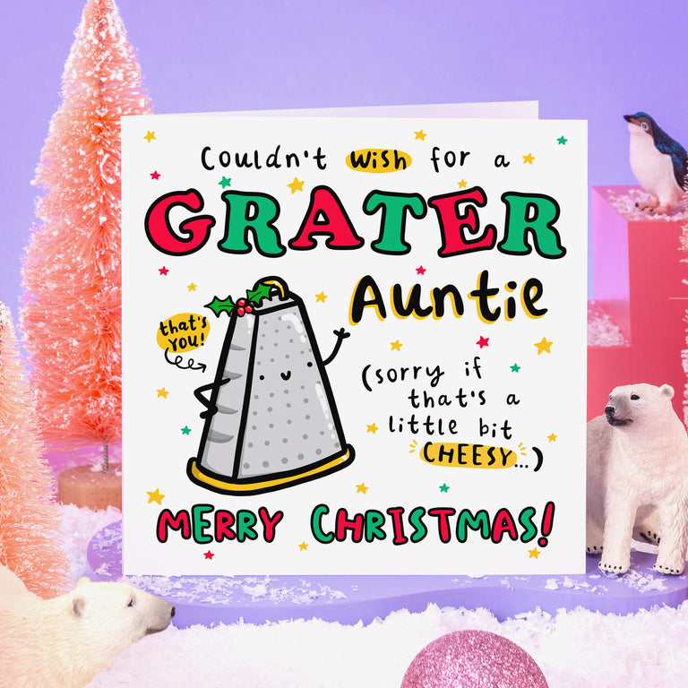Grater Auntie Christmas Card