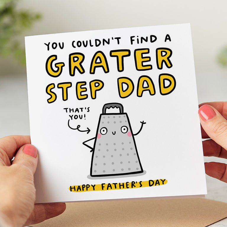 Grater Step Dad Father's Day Card