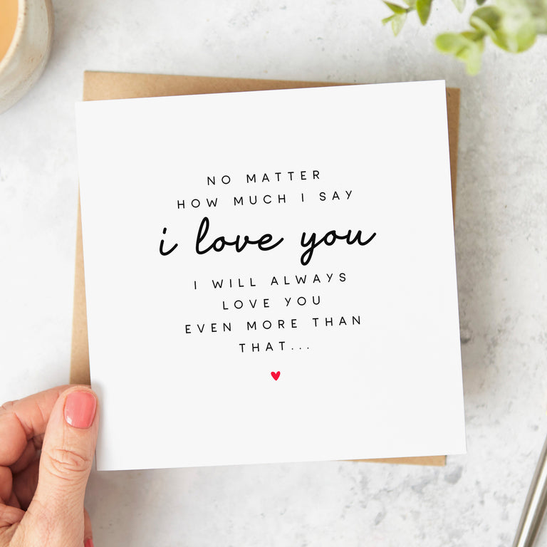 Will Always Love You More Card
