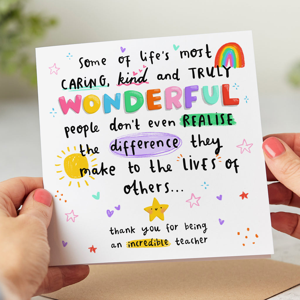 Incredible Teacher Card