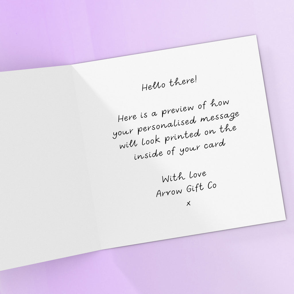 Part Of My Story Thank You Personalised Card