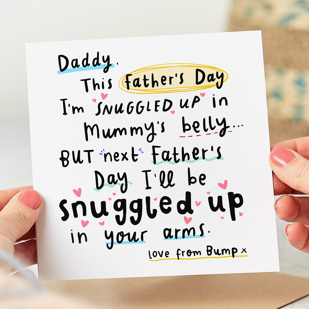 Love From The Bump Father's Day Card