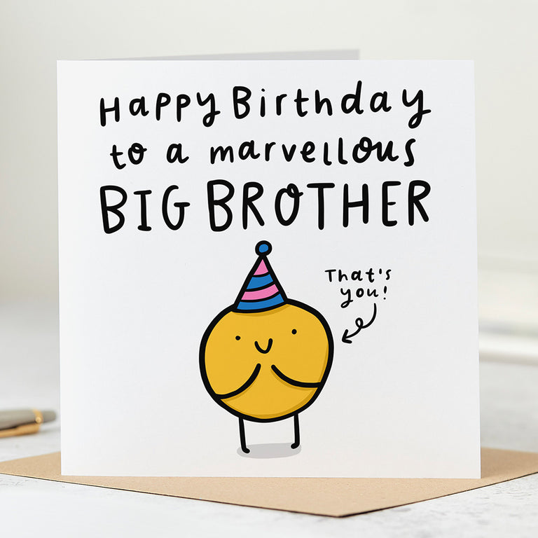 Marvellous Big Brother Birthday Card