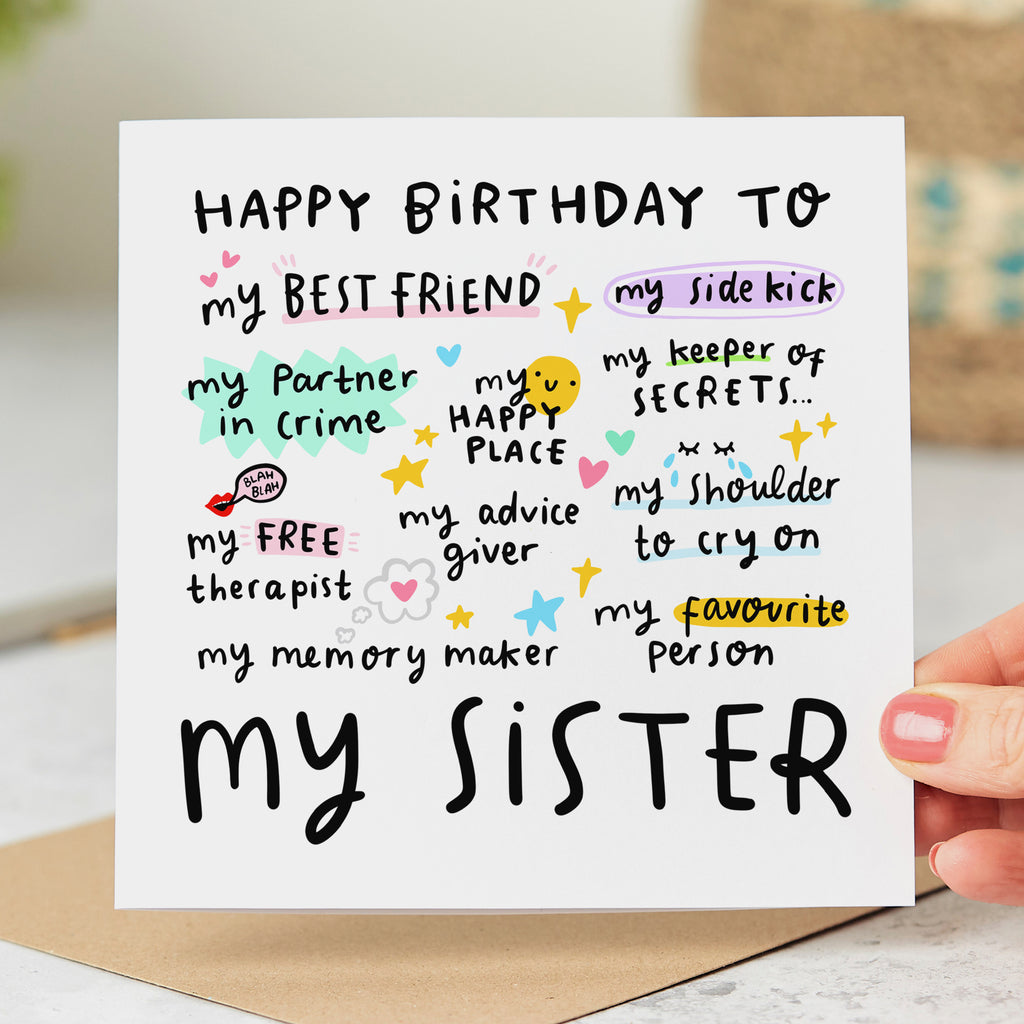 My Sister Birthday Card