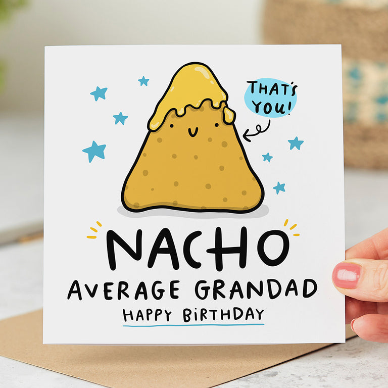 Nacho Average Grandad Birthday Card