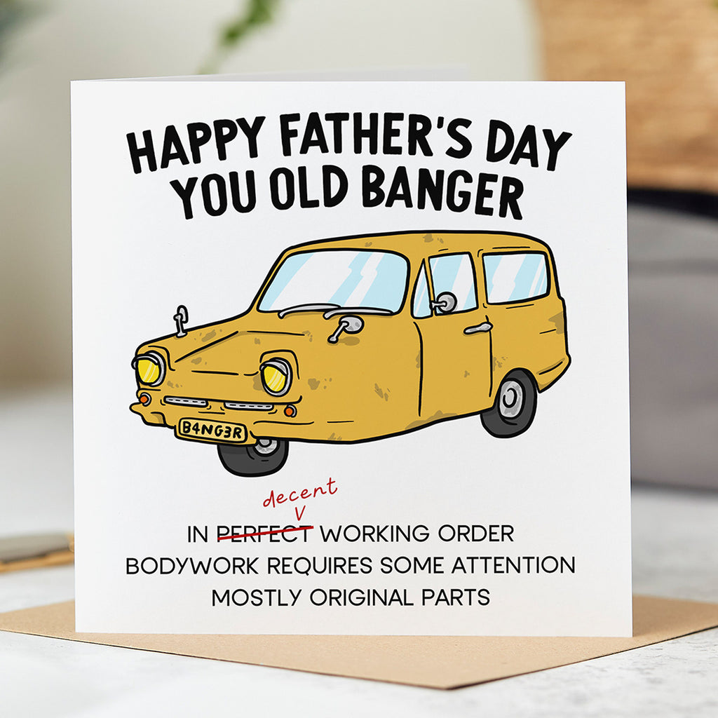 Old Banger Father's Day Card