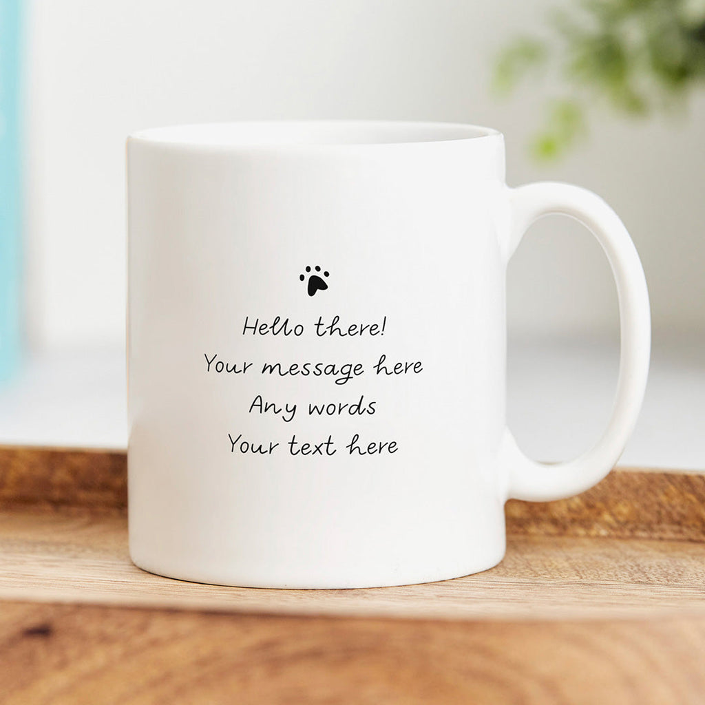 Personalised Father's Day Mug - Dog Human Servant