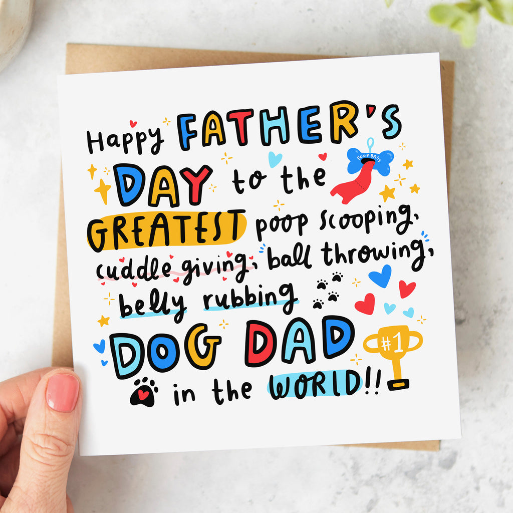 Poop Scooping Father's Day Card