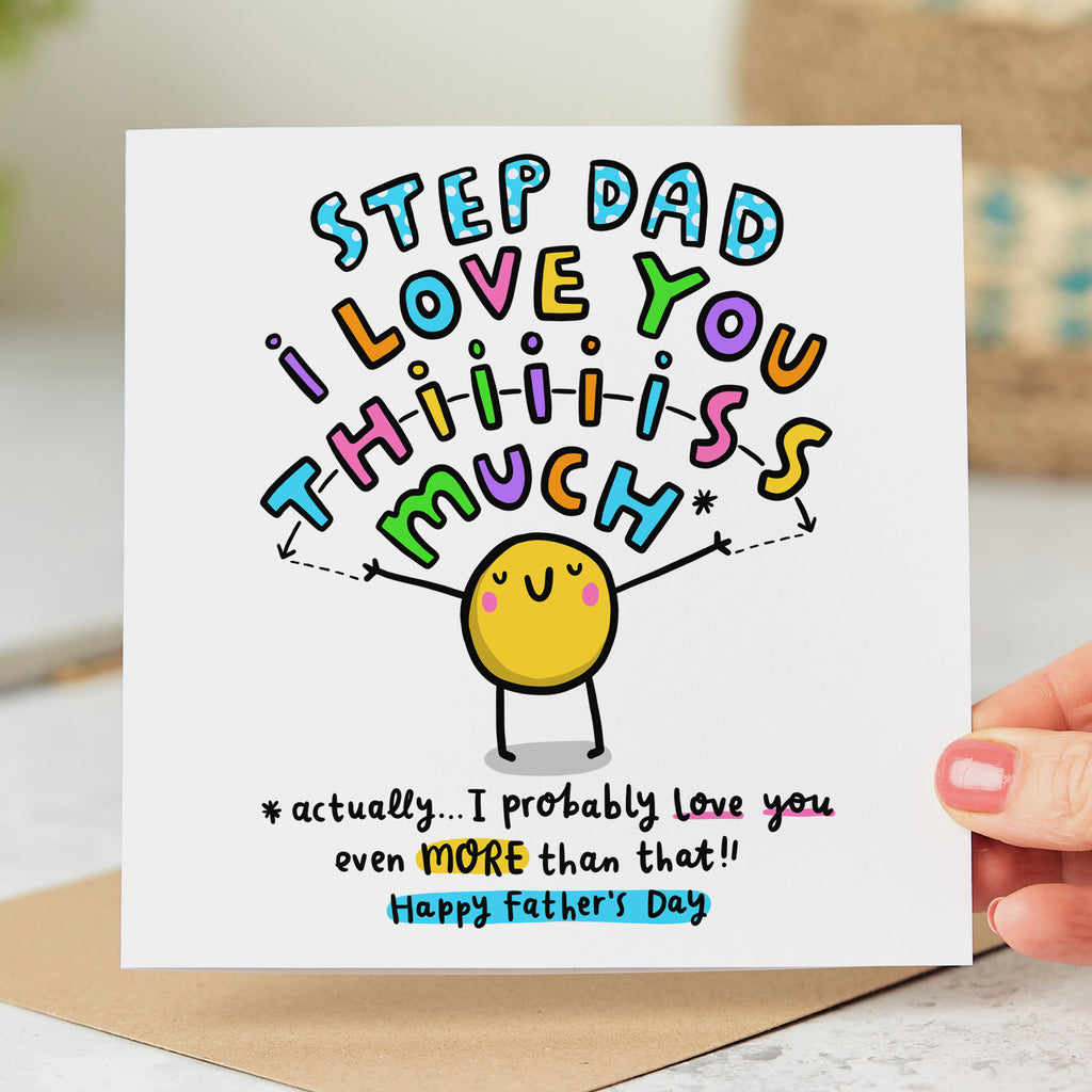 Love You This Much Step Dad Father's Day Card