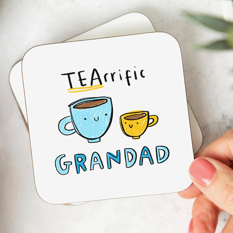 Tea-rrific Grandad Coaster