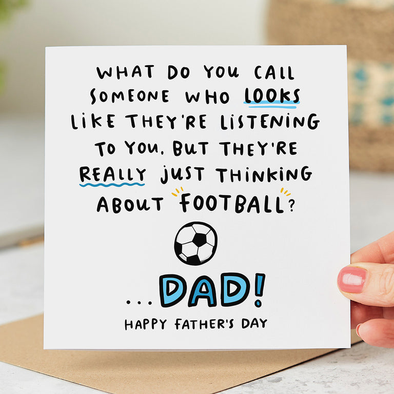 Football Dad Father's Day Card