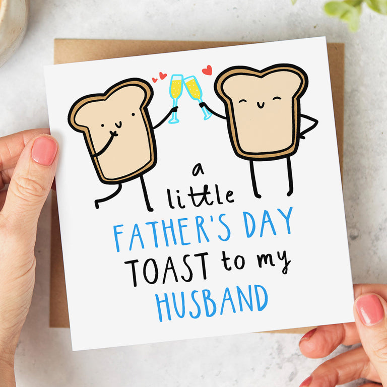 Toast to My Husband Father's Day Card