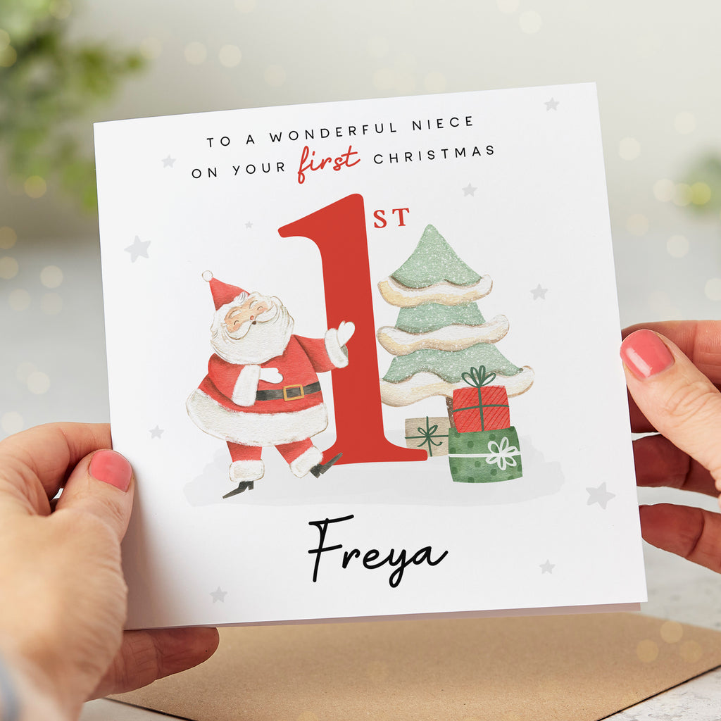 Niece Wonderful 1st Christmas Card