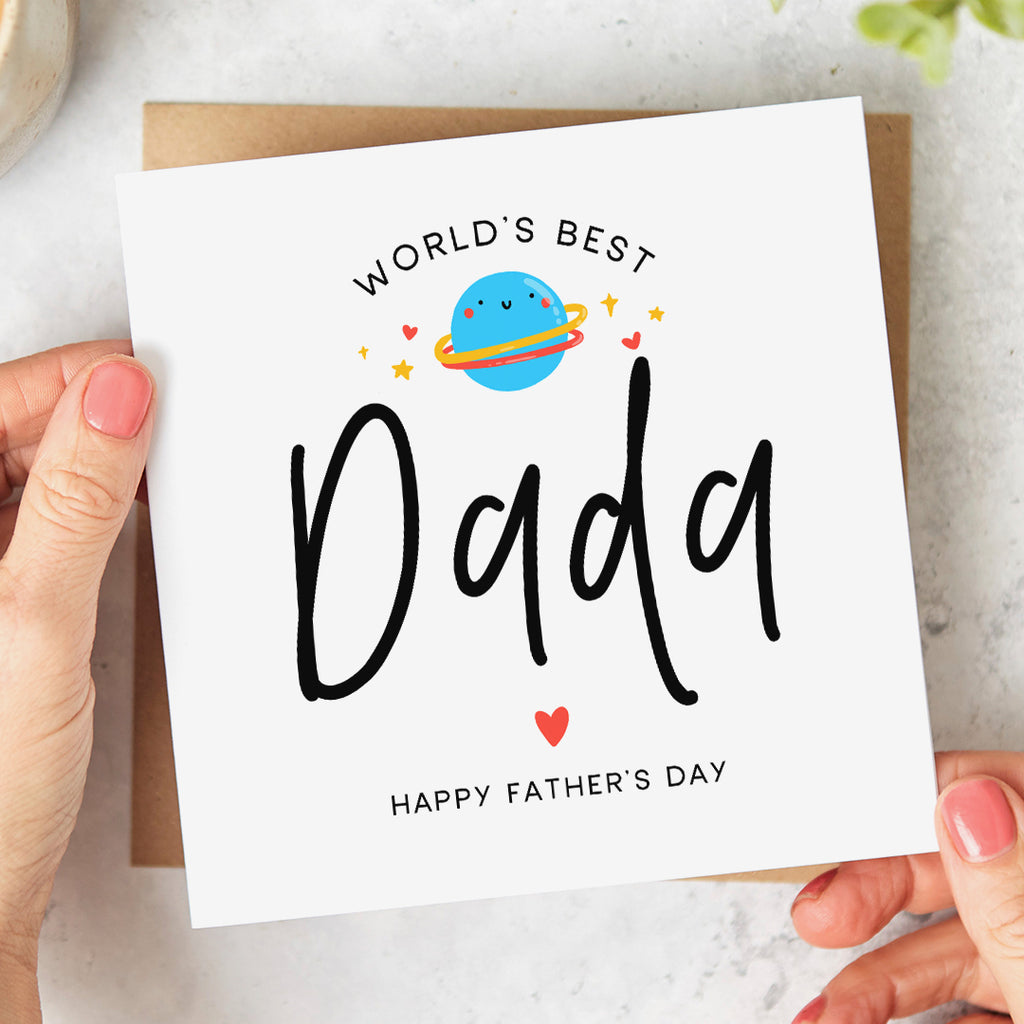 World's Best Dada Father's Day Card