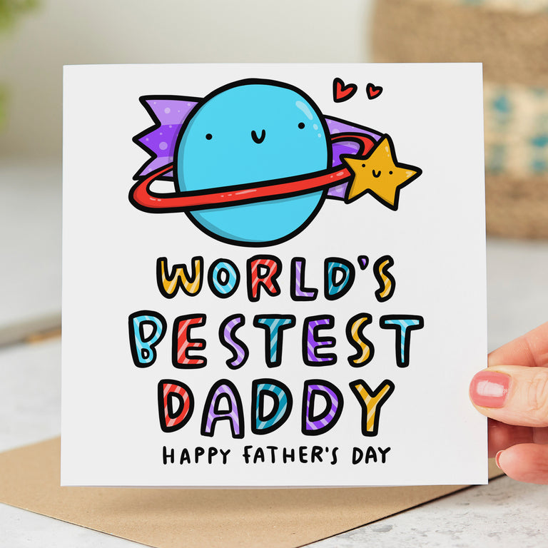 World's Bestest Daddy Father's Day Card