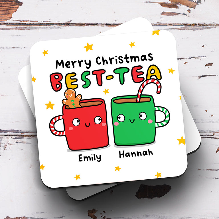 Personalised Coaster - Christmas Best-Tea