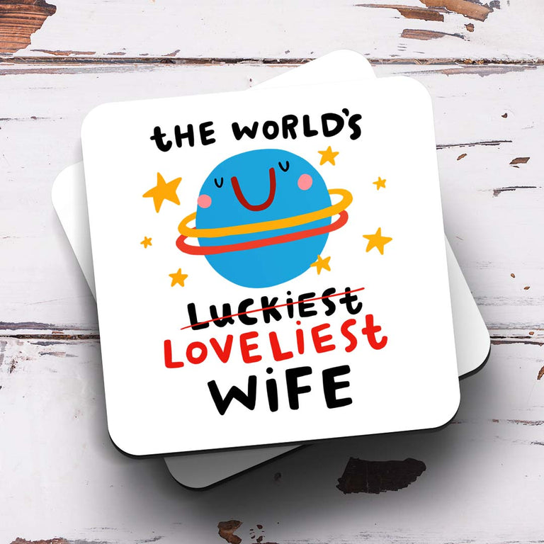 Wife World's Luckiest Coaster