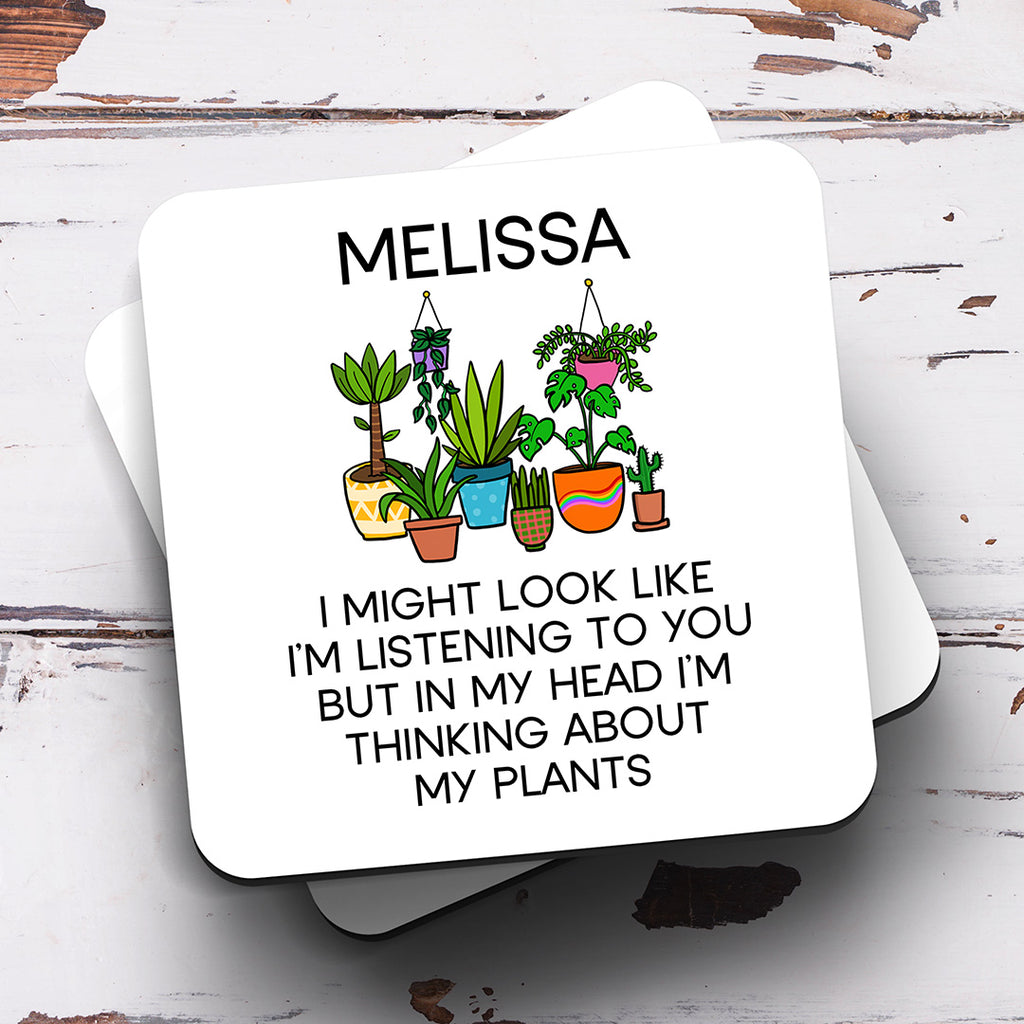 Personalised Coaster - Plants Thinking About