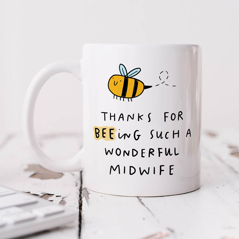 Personalised Mug - Midwife Beeing Wonderful