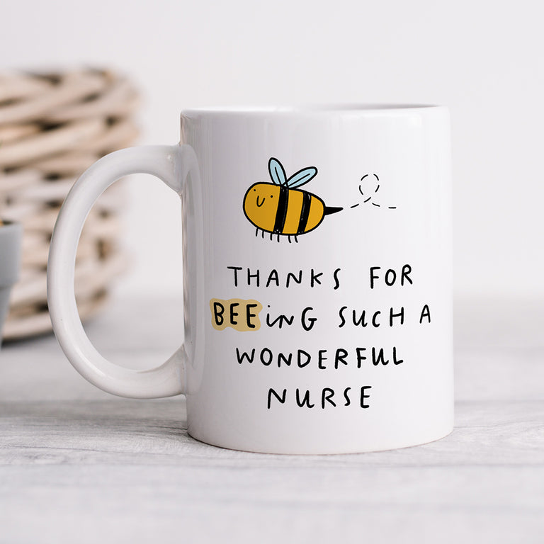 Personalised Mug - Nurse Beeing Wonderful