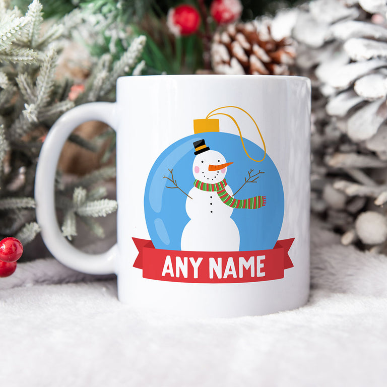 Personalised Christmas Mug - Snowman