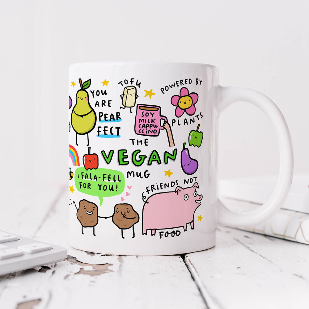 12 oz coffee mugs vegan The Vegan Mug