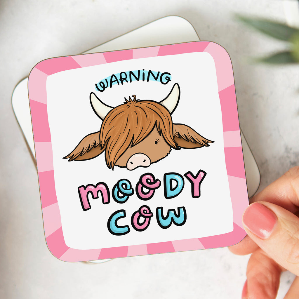 Moody Cow Coaster