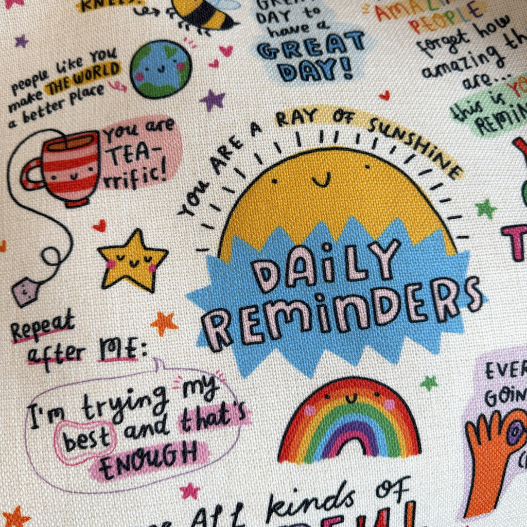 Daily Reminders XL Tote Bag