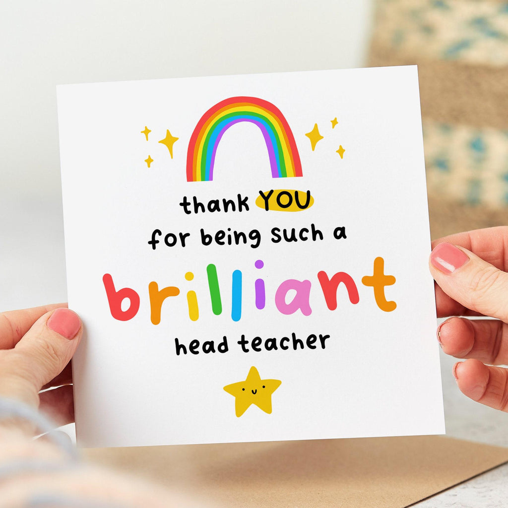 Thank You For Being Such A Brilliant Head Teacher - Head Teacher Thank You Card