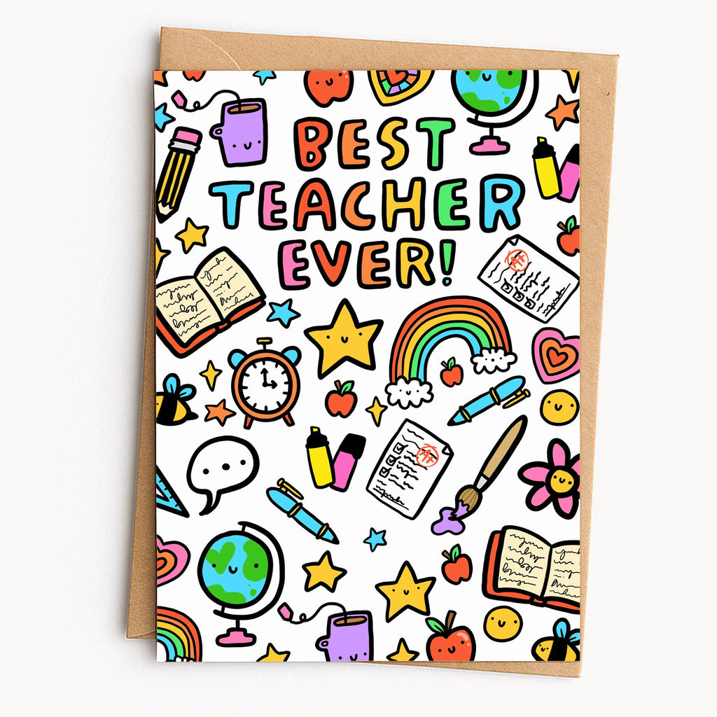 Best Teacher Ever Card Holder - Thank You Gift Idea For Teacher | End Of School Appreciation