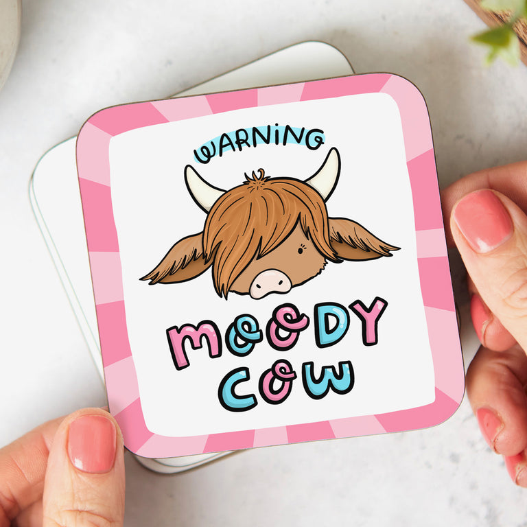 Moody Cow Coaster